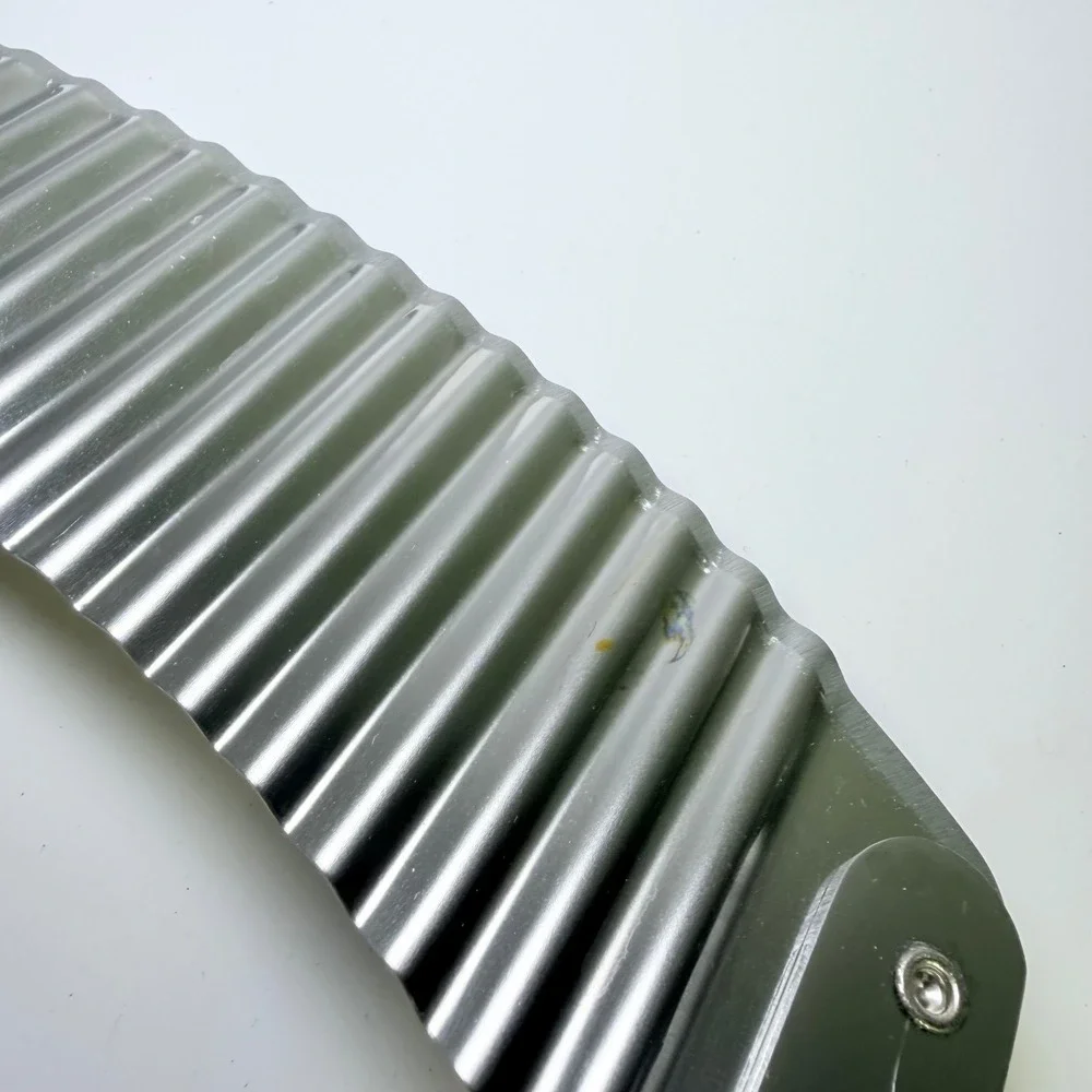 Pampered Chef Crinkle Cutter Stainless Steel Wavy Blade Vegetable Slicer‎ Black